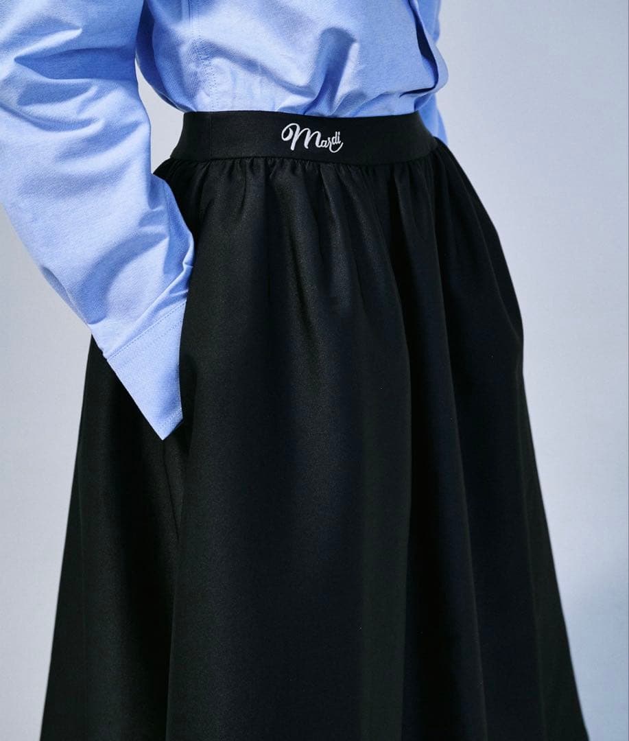 スカート mardi mercredi VOLUME MAXI SKIRT CRAPE