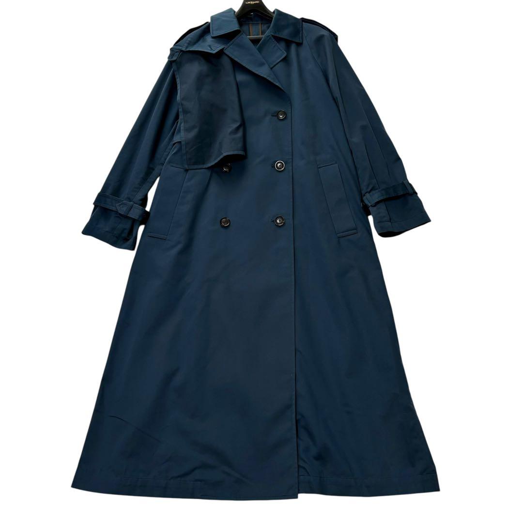 【美品】6 BIG TRENCH COAT シルク混 ビックシルエット
