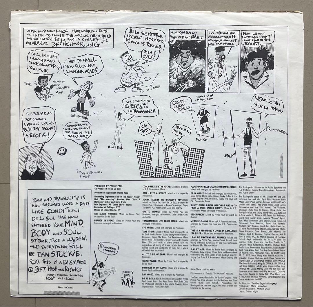 De La Soul 3 Feet High and Rising USオリジ