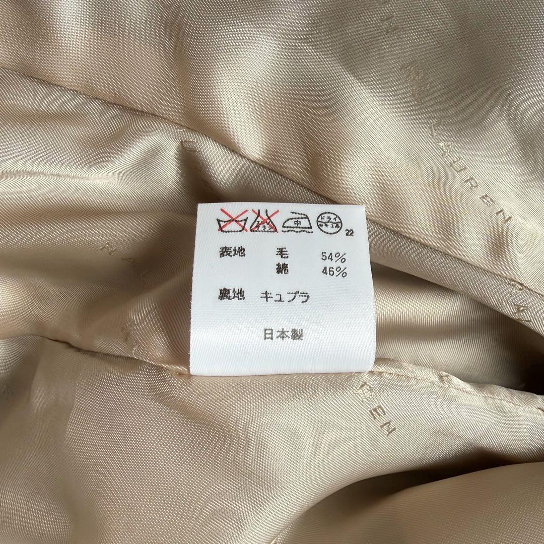 RALPH LAURENデニム生地 テーラードジャケット 裏地ロゴ M相当