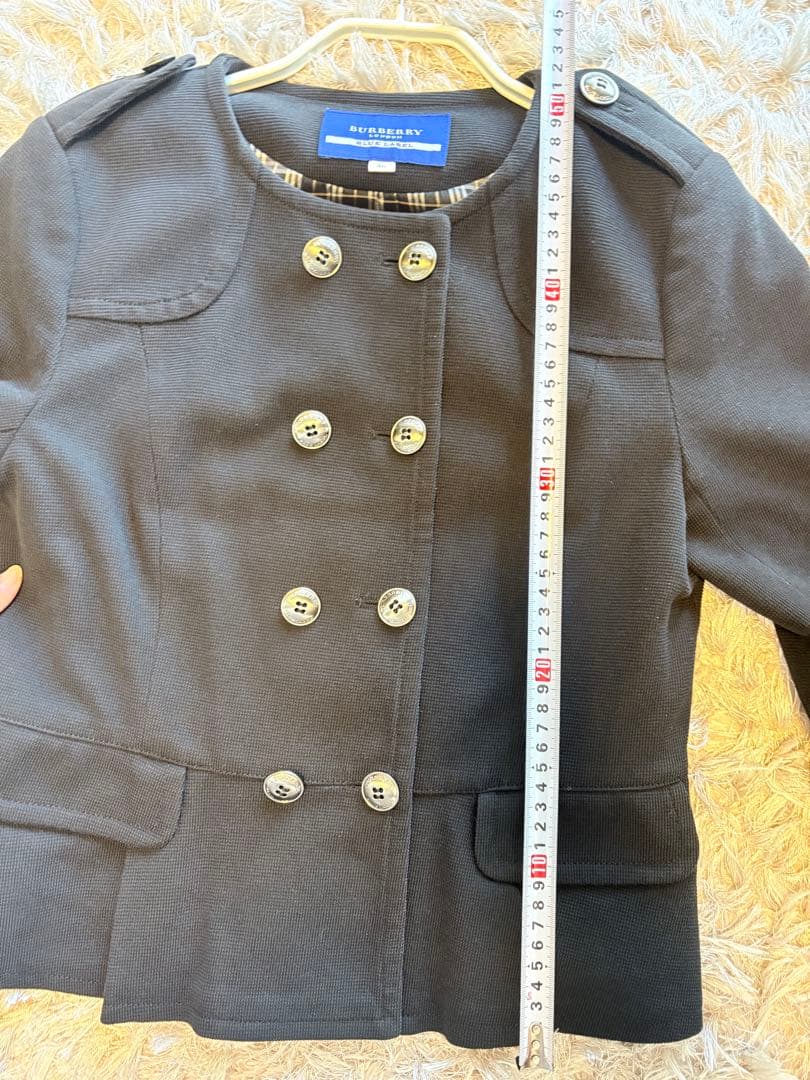 BURBERRY BLUE LABELブラック ダブルブレスト ジャケット