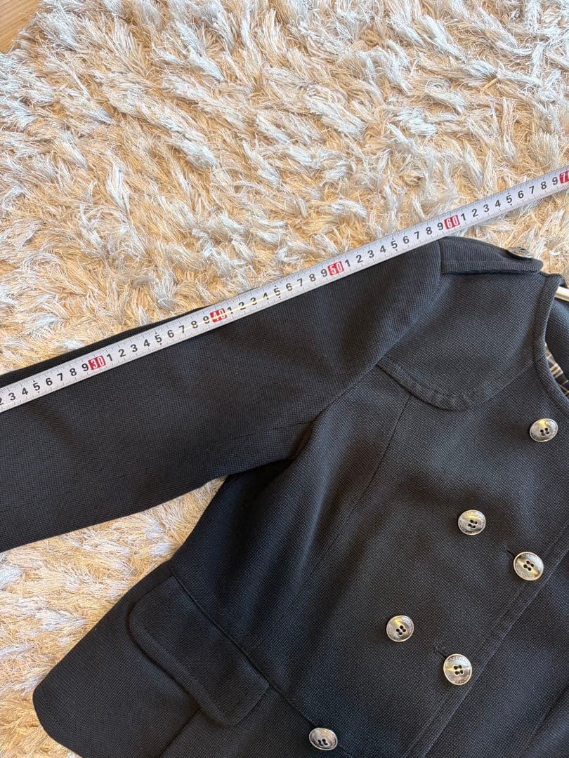 BURBERRY BLUE LABELブラック ダブルブレスト ジャケット