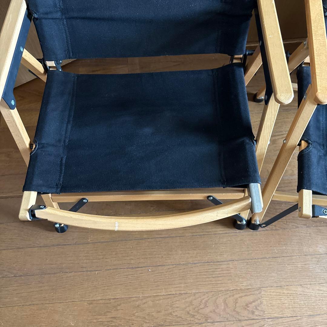fieldoor 木製折りたたみアウトドアチェア 2脚セット
