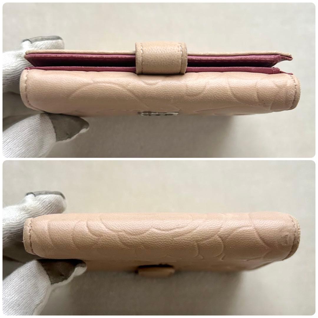 CHANEL シャネル 二つ折り財布 カメリア ココマーク