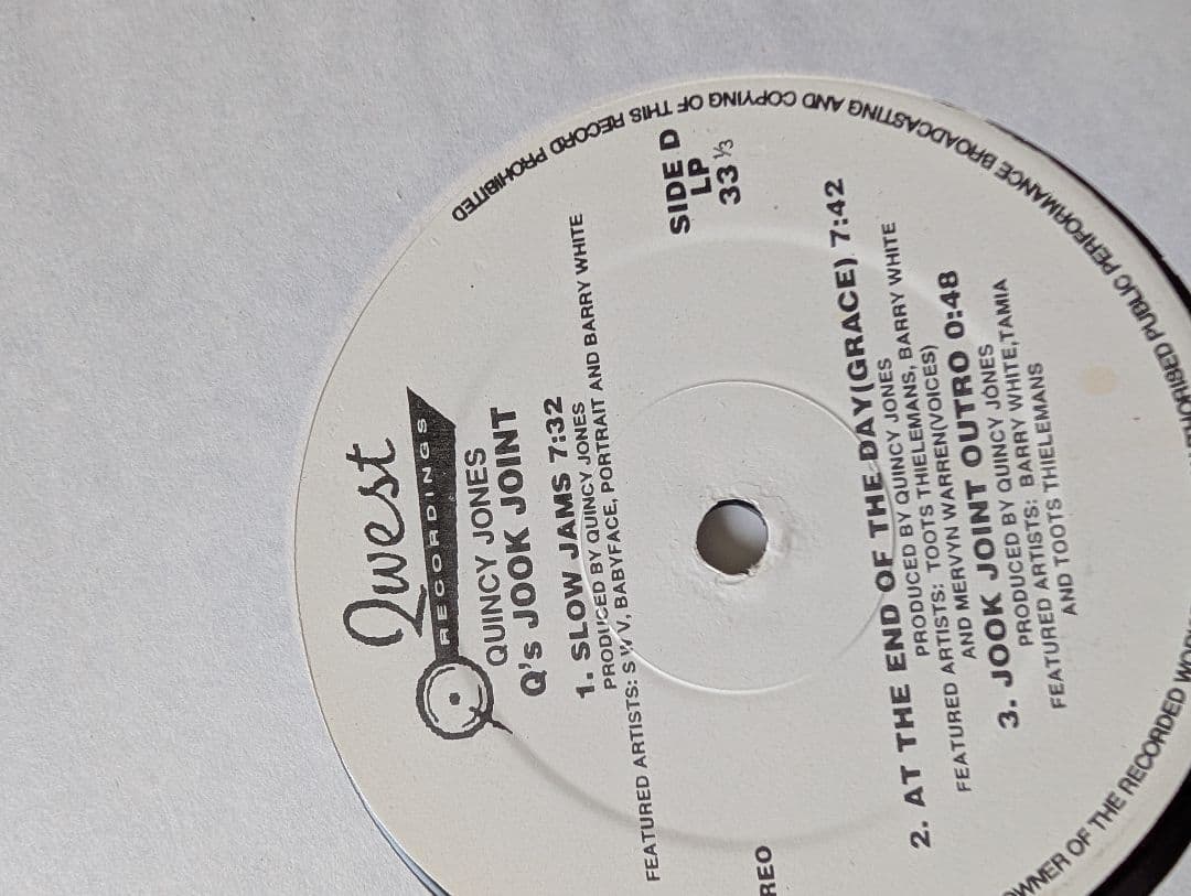 Q's Jook Joint - Quincy Jones　プロモ盤