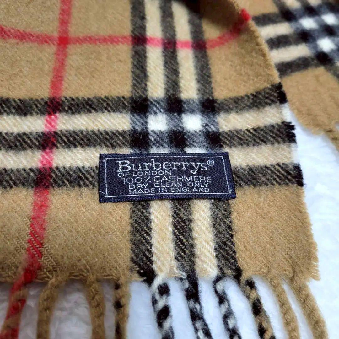 BURBERRY マフラー ノバチェック カシミヤ100%