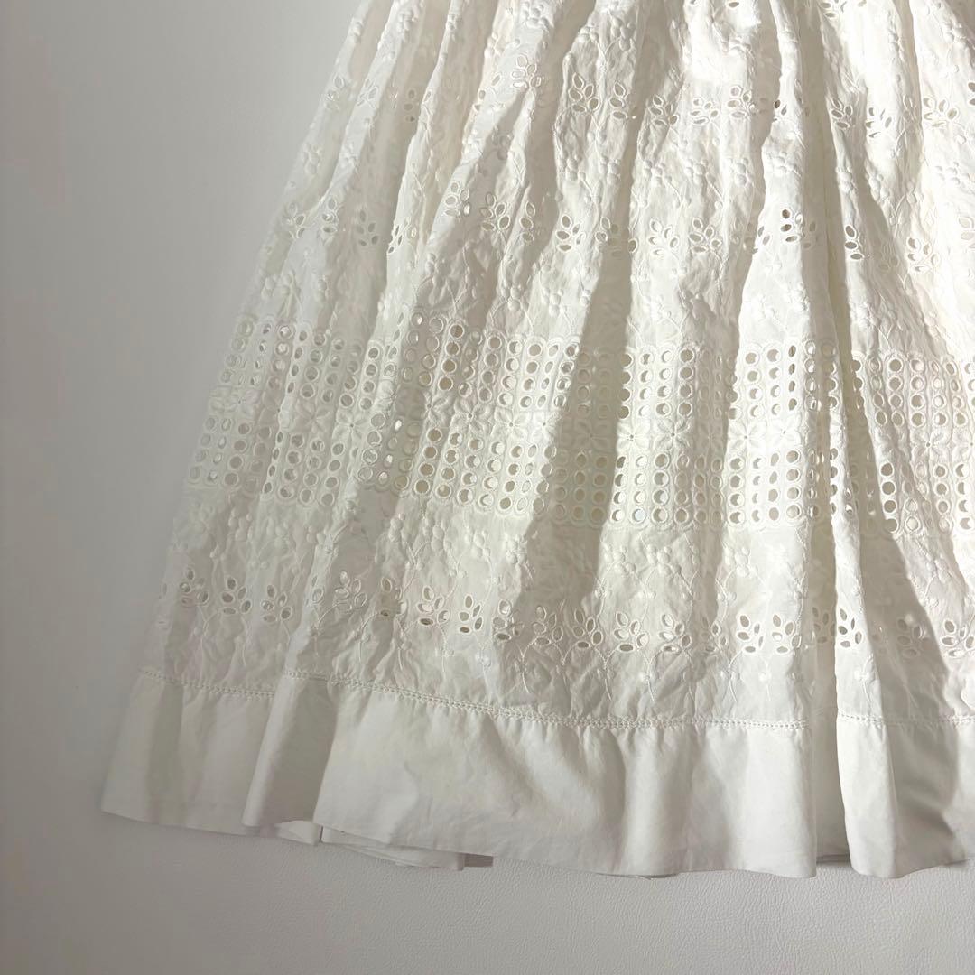 美品　ロンハーマン×ハナ　別注　ボタニカル刺繍　ロングスカート　ティアード
