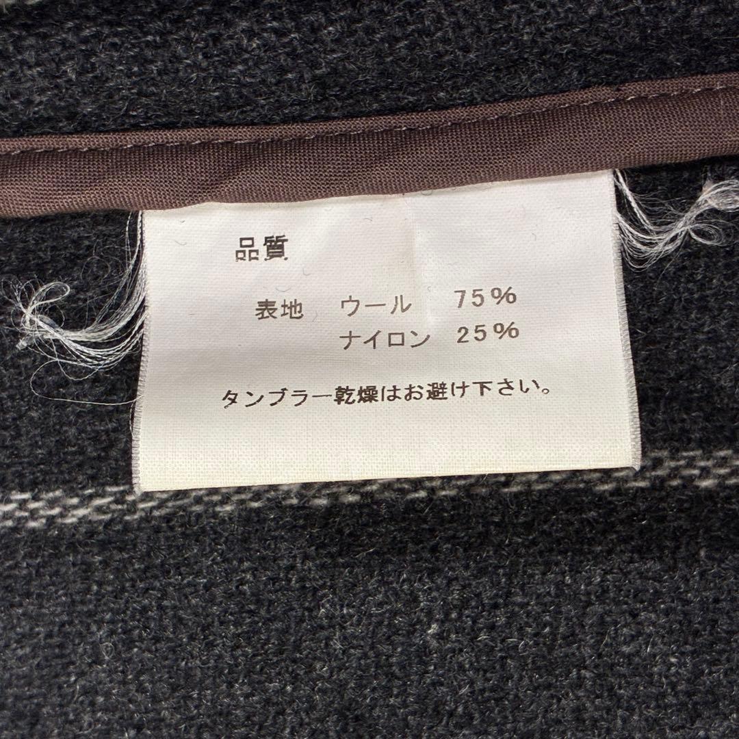 美品✨PaulSmith ウール ダッフルコート ヘリンボーン ブラック