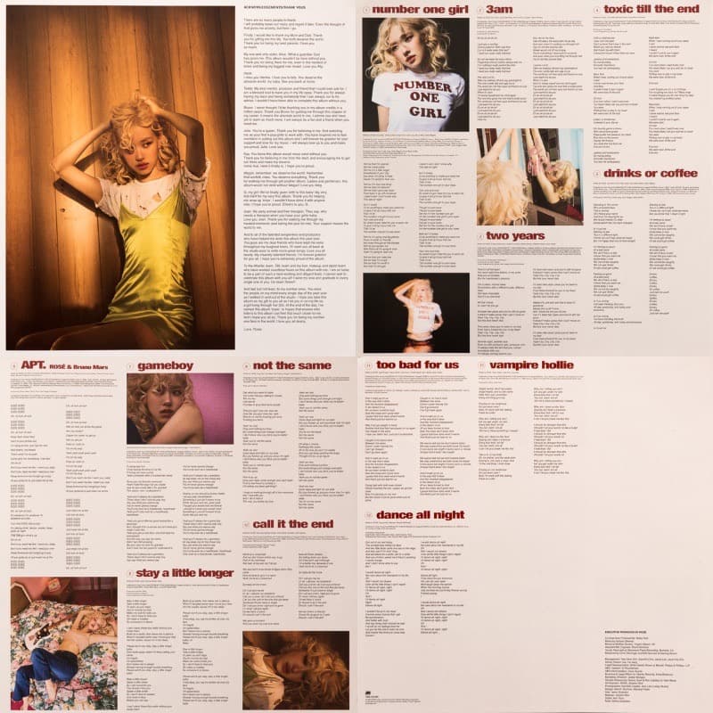 ポラ2枚付 ＋1曲デラックスLP Rose Rosie BLACKPINK新品