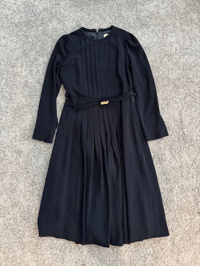 CELFORD ネイビー長袖ワンピース