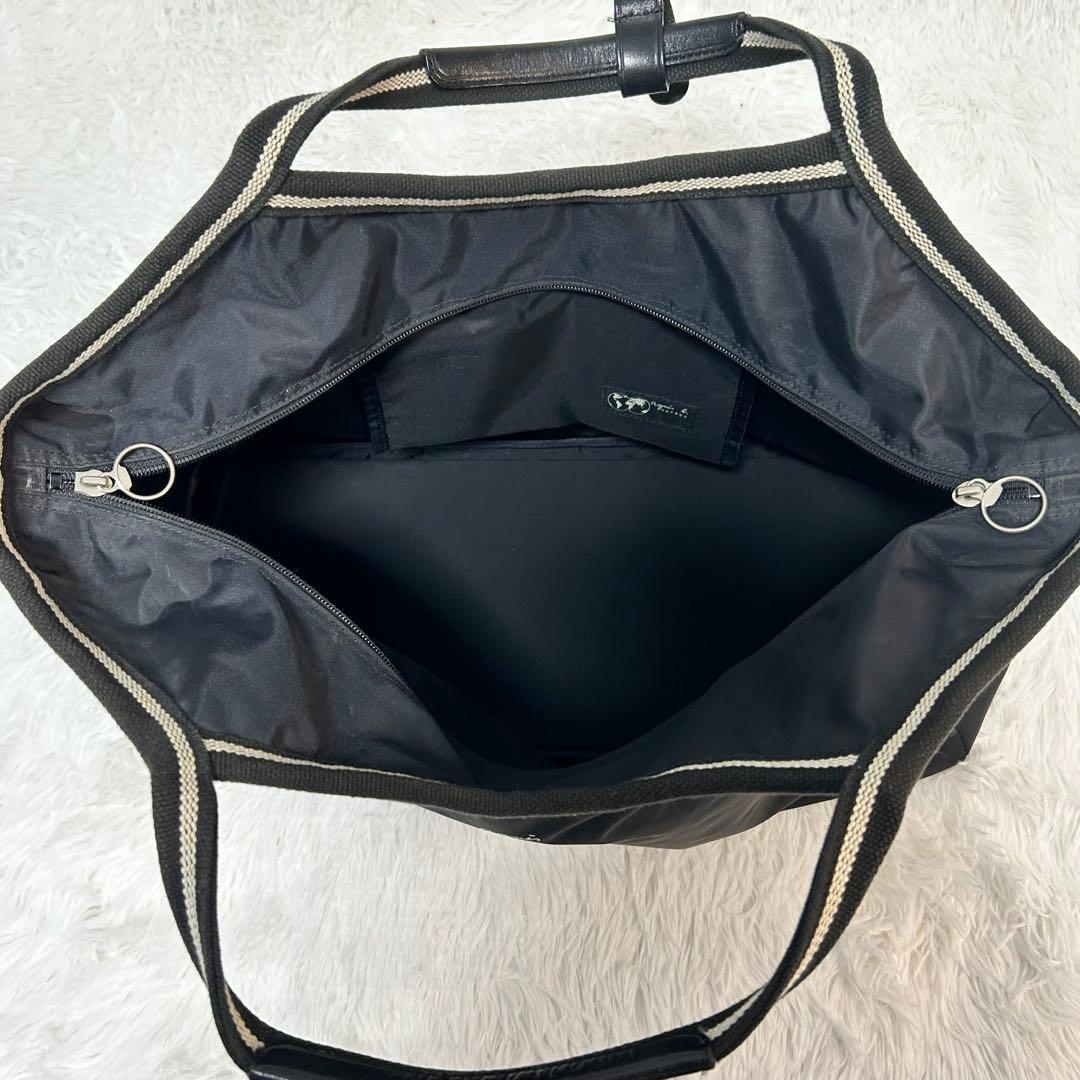 アニエスベーボヤージュ ⭐︎ボストンバッグ 2way ナイロン ブラック ロゴ刺