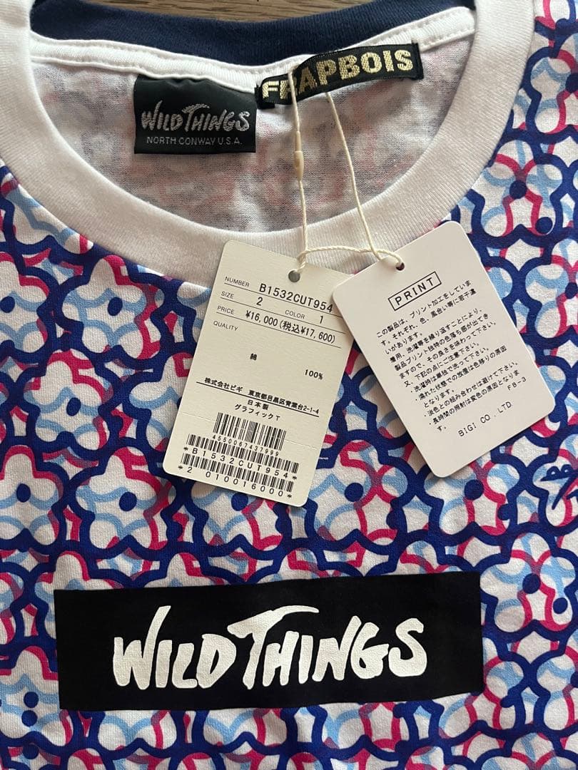 未使用WILDTHINGS×FRAPBOIS×BONYUKI/Tシャツ/サイズ2