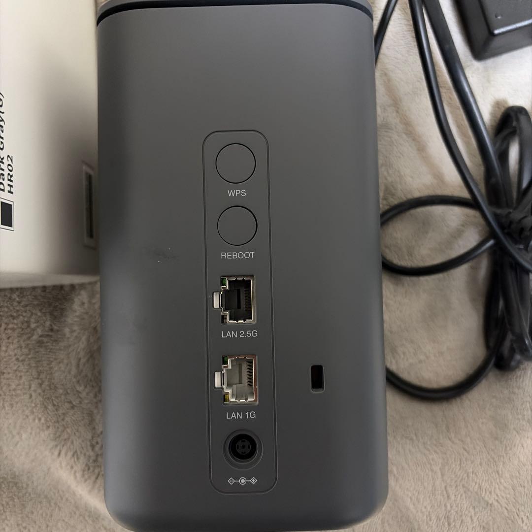 docomo HR02 5G/4Gルーター ダークグレー