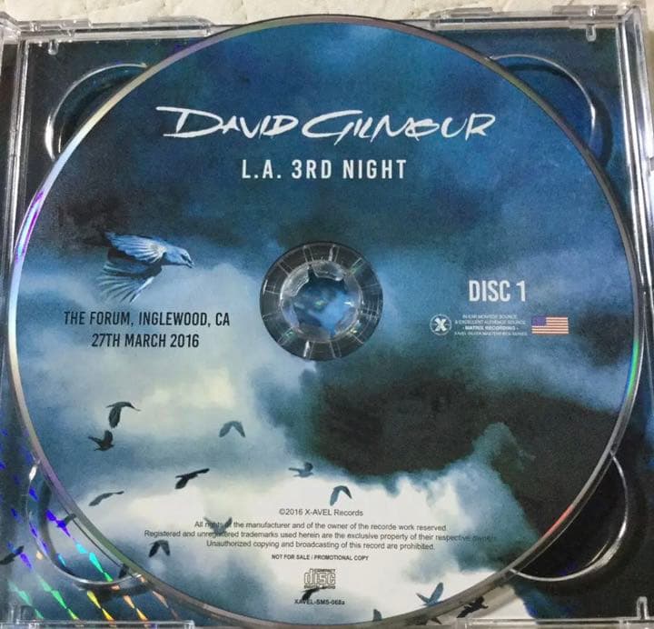 2CD！David Gilmour/ L.A. 3rd Night 2016