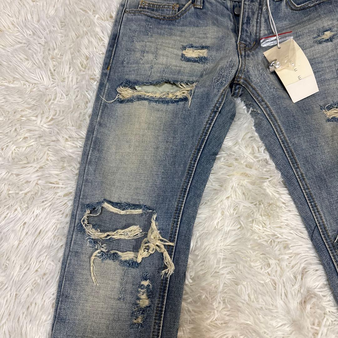 タグ付き　新品　mnmi ミニマル　デニム　ダメージ加工