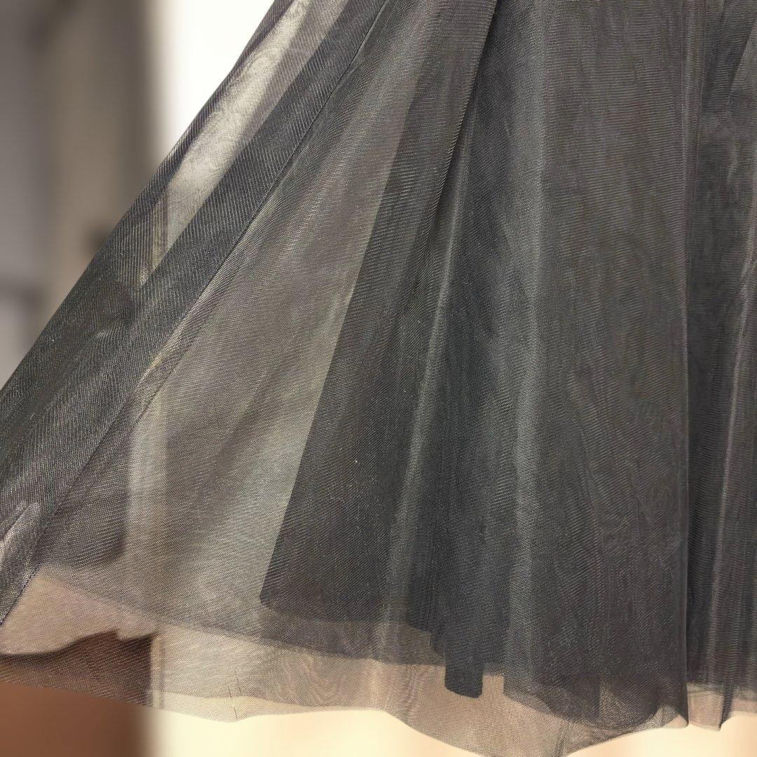 【CLANE】 VOLUME LONG PANIER SKIRTチュールスカート