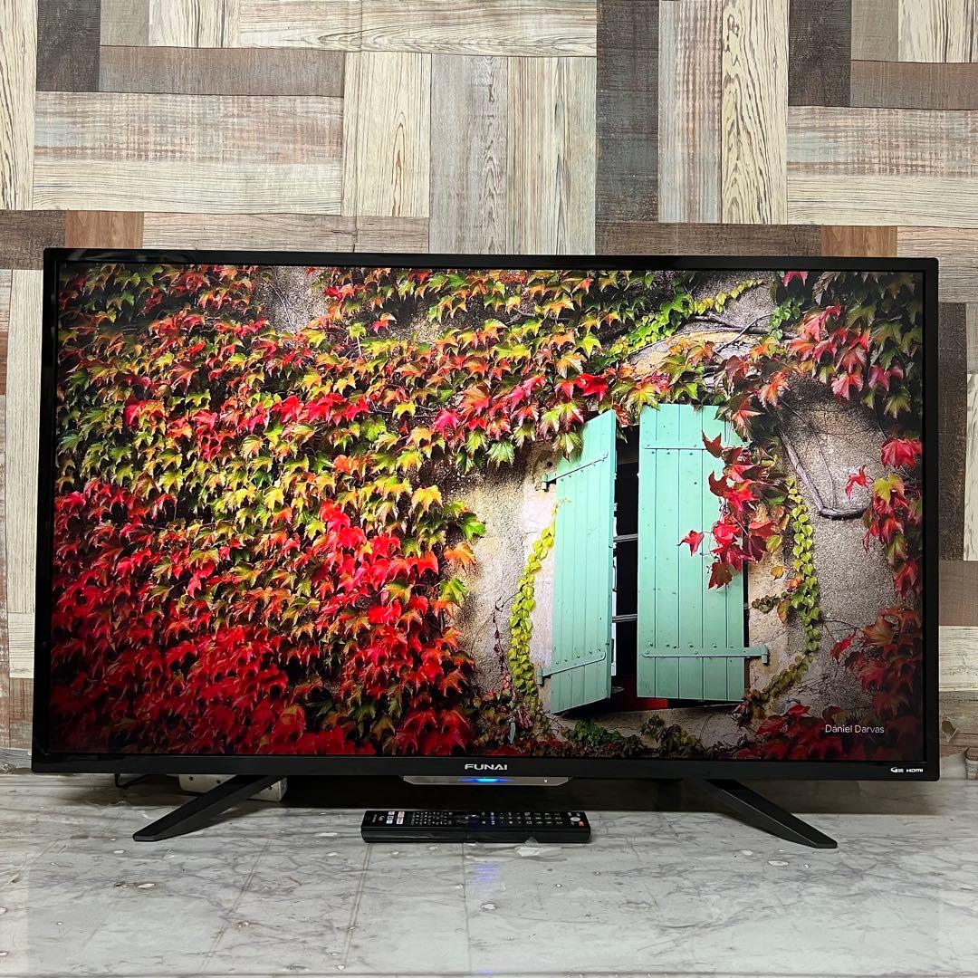 全国送料込❣️ハイスペックFUNAI43型4K録画機能内蔵テレビ ネットアプリ視聴