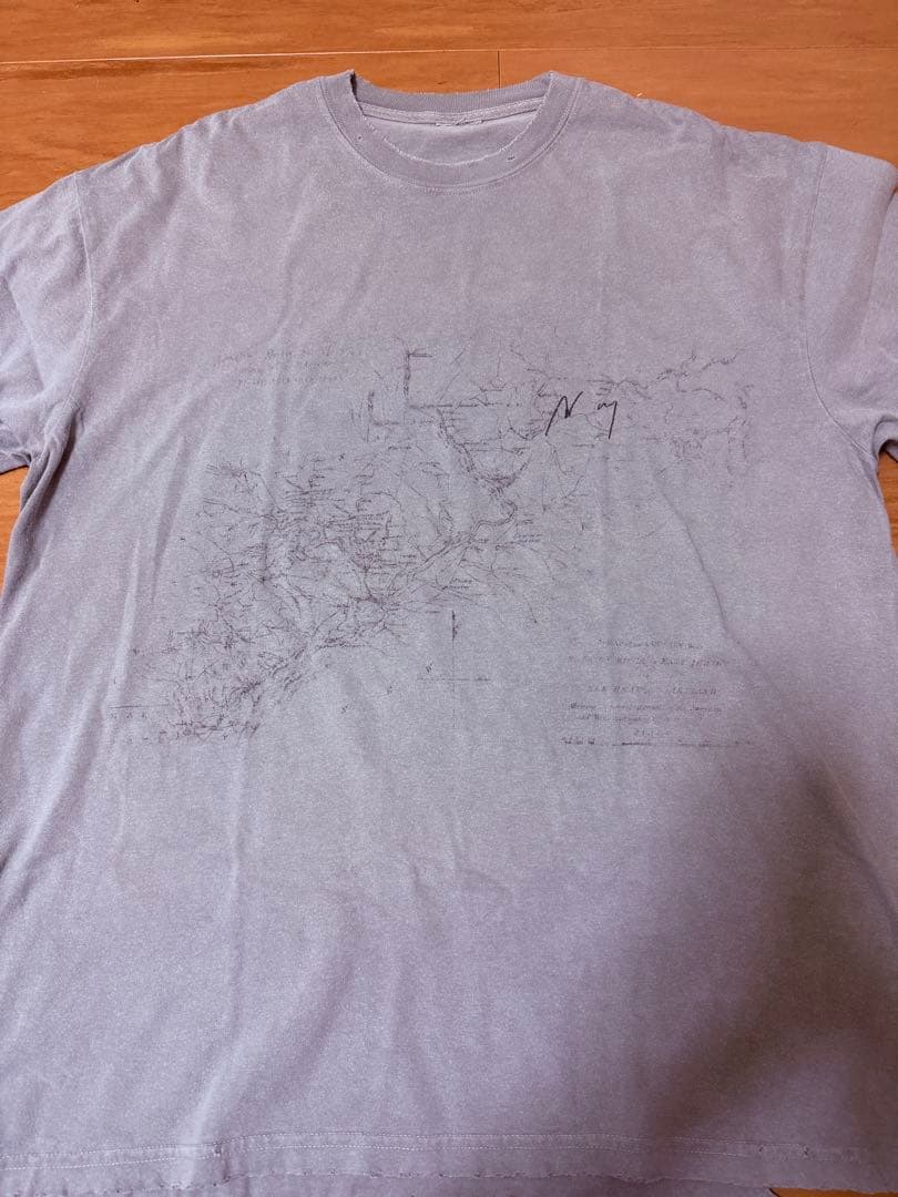 グレー グラフィックプリント Tシャツ Lサイズ