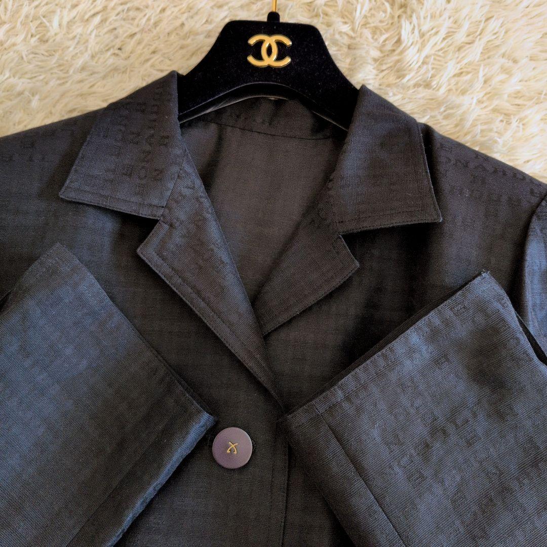 日本製★LEONARD　定価8.5万円ジャケット　ロゴ　シルク　コットン　11号