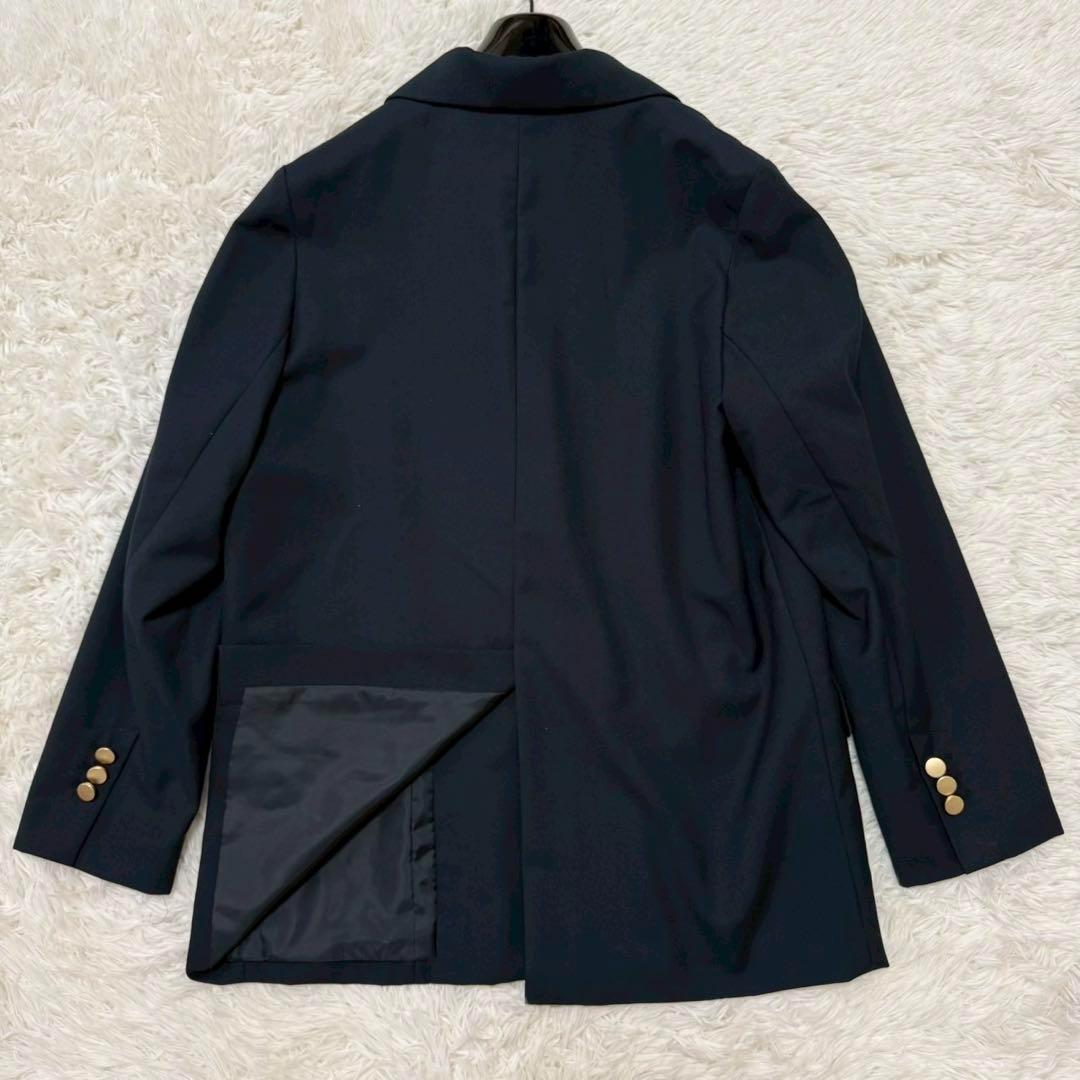 未使用級✨ナノユニバース テーラードジャケット 紺ブレ 金ボタン ダブルブレスト
