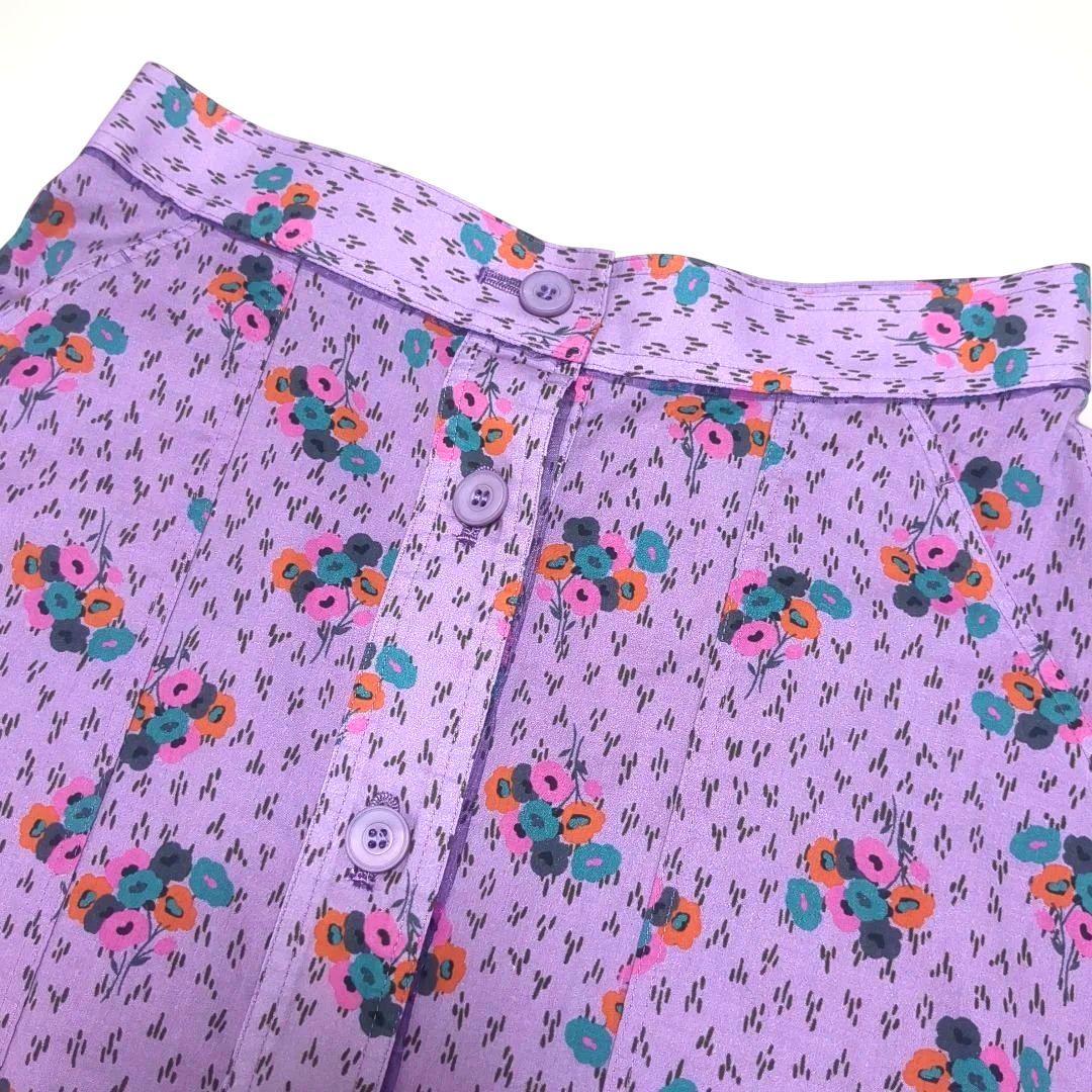 IENA LA BOUCLE コットン フラワー プリント スカート 36