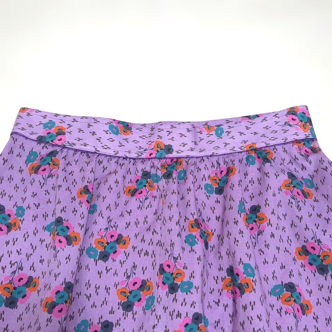 IENA LA BOUCLE コットン フラワー プリント スカート 36