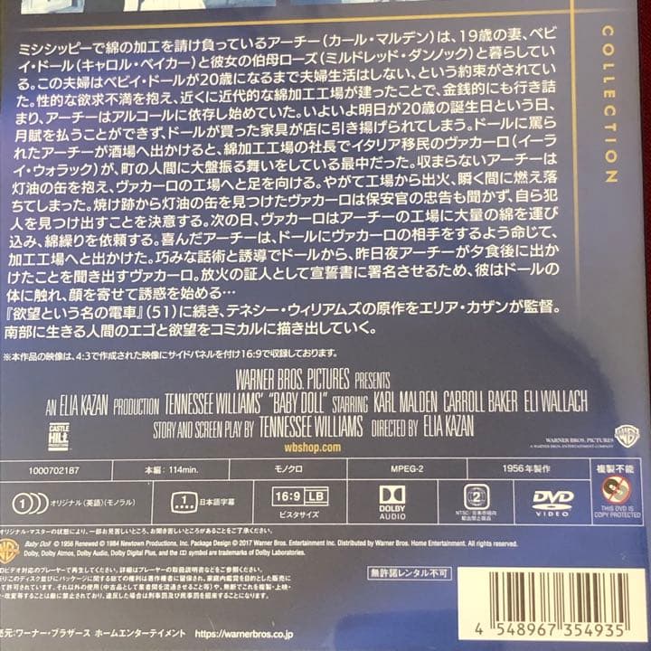 「ベビイドール」未開封　DVD キャロルベイカー