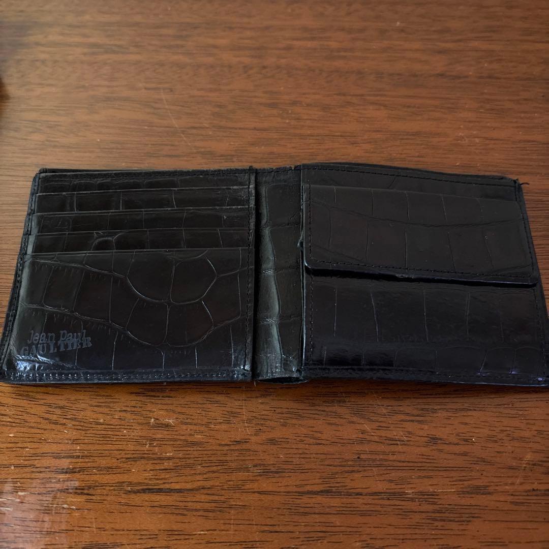 Jean Paul Gaultier ブラック／二つ折り財布