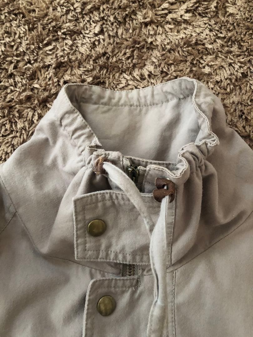 《Eddie Bauer》80s スタンドネックジャケット ベージュ L