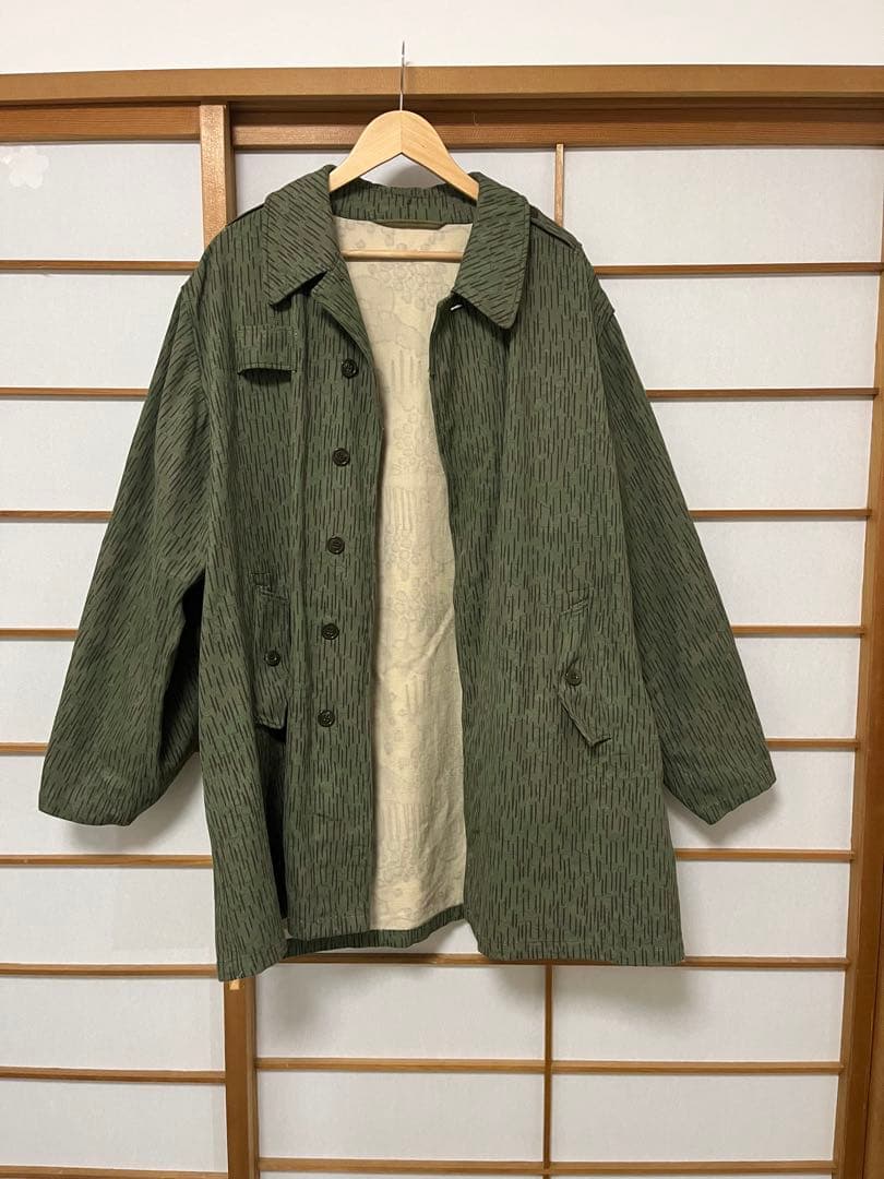 チェコ軍　1960年代　M60 フィールドコート　レインドロップカモ