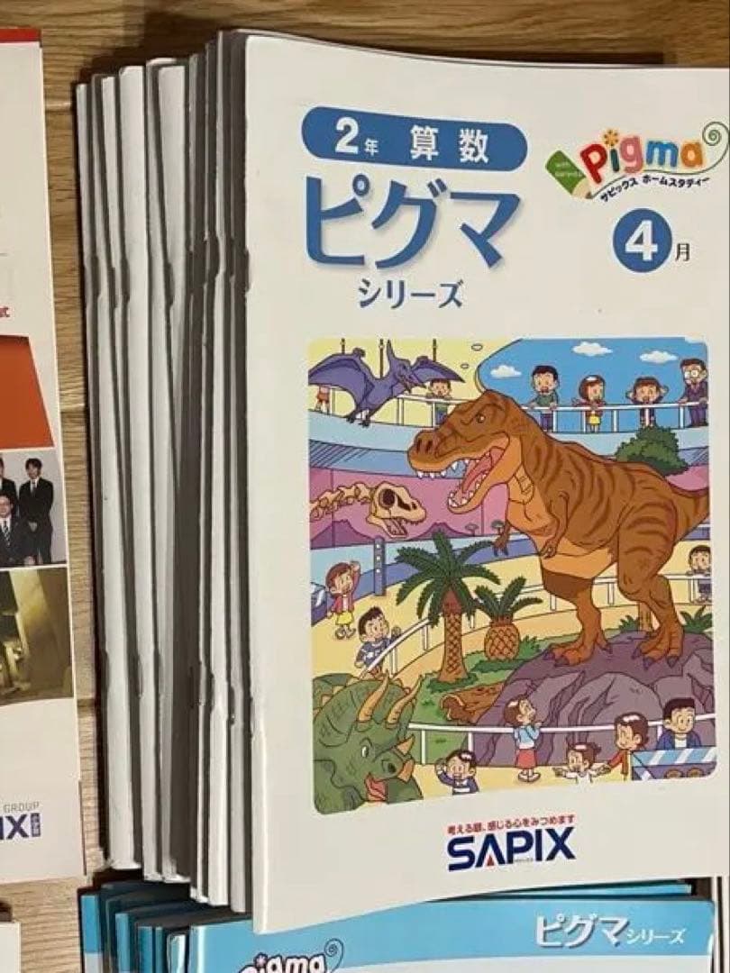 ピグマキッズくらぶ 2年生 12ヶ月分サピックス 通信教育書き込みあり