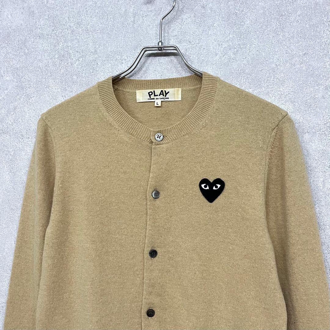 PLAY COMME des GARCONS ハートワッペン カーディガン