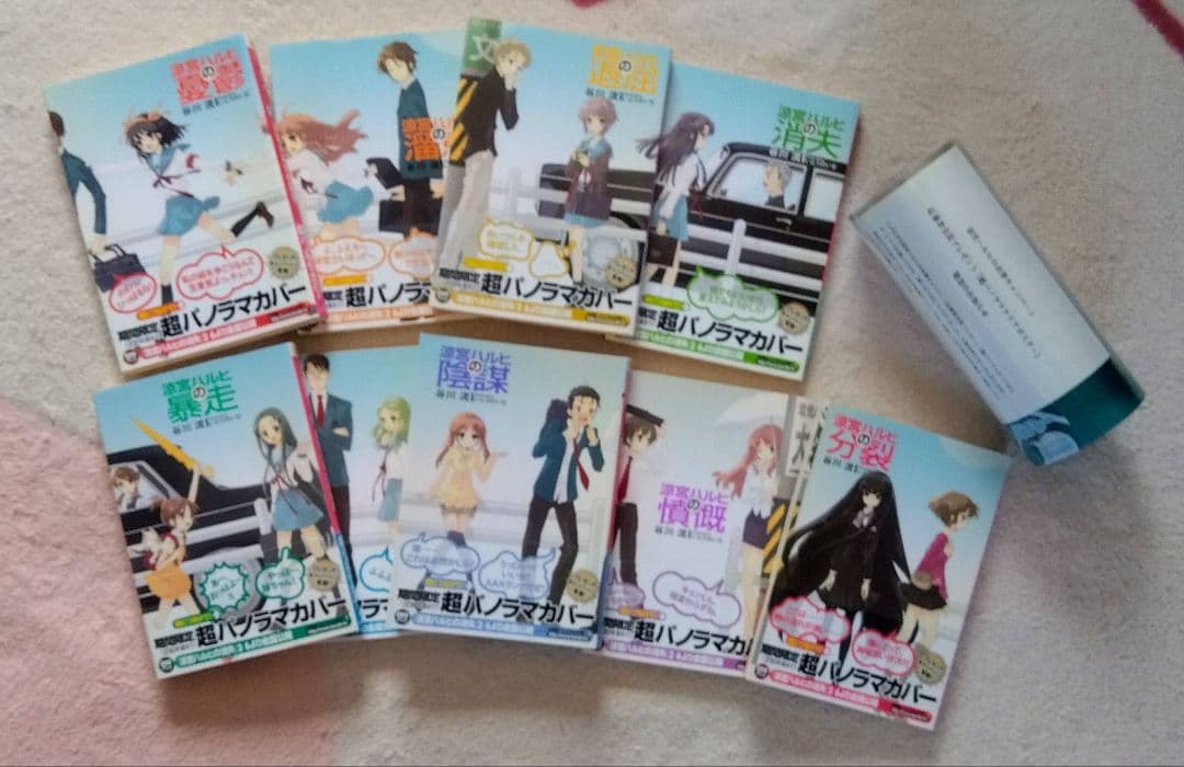 【帯付き】 涼宮ハルヒの憂鬱 ラノベ 小説 パノラマ 衣替 ポスター 谷川流