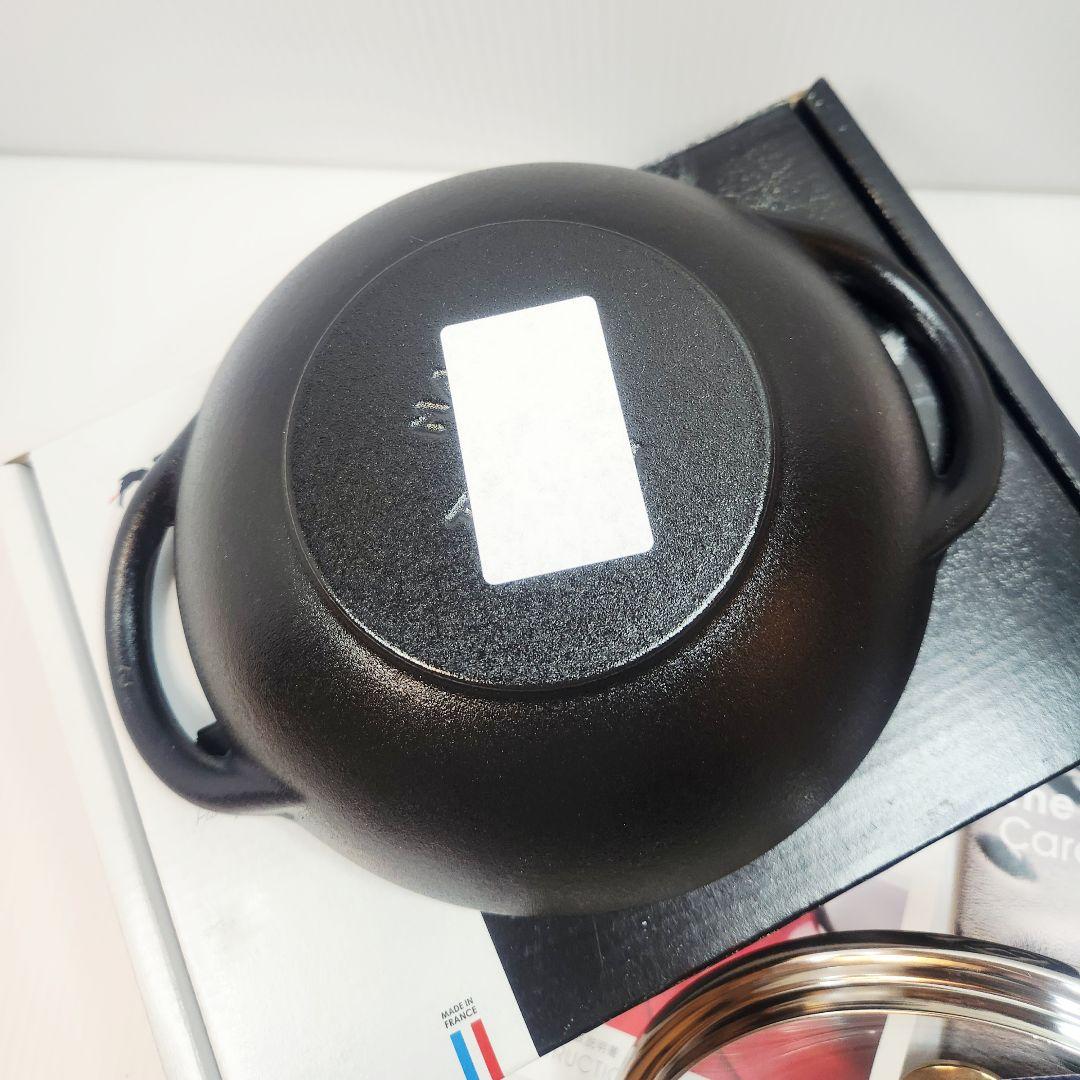【専用】Staub ベビー ウォック 16 二点 ブラック ニッケルツマミ