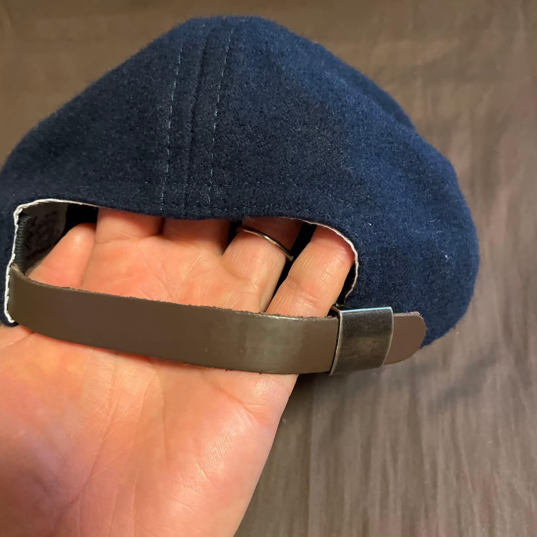 エベッツフィールド　ネイビー ウール　キャップ　made in USA