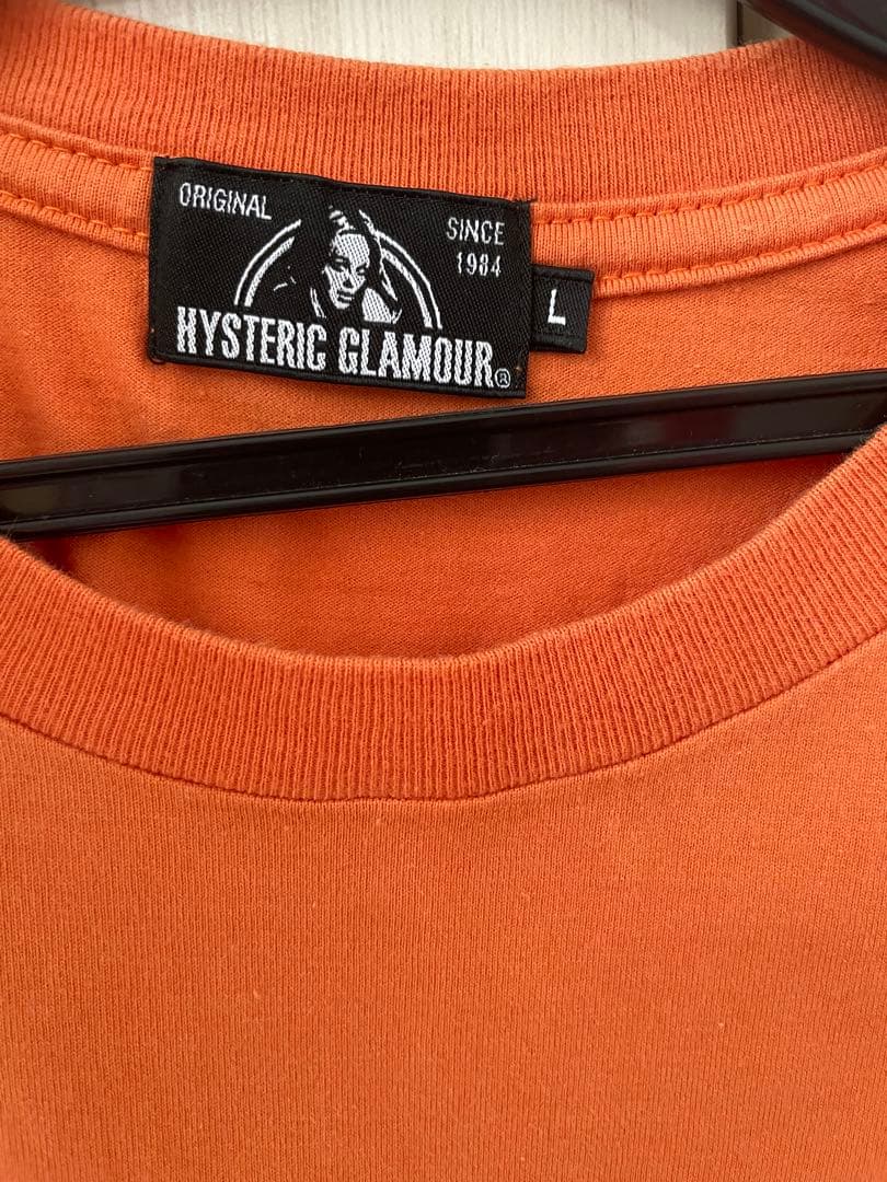 ヒステリックグラマー　Tシャツ　ヒスガール　オレンジ　ピストル