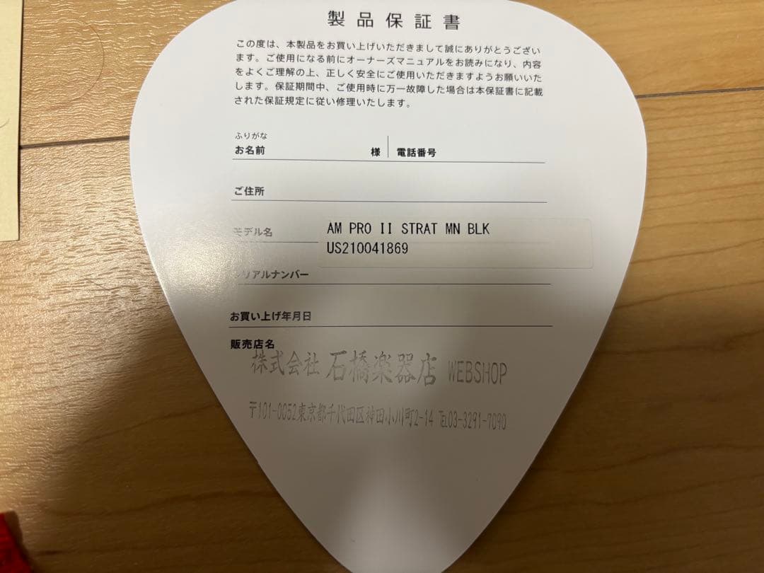 Fender American professional Ⅱ ストラト