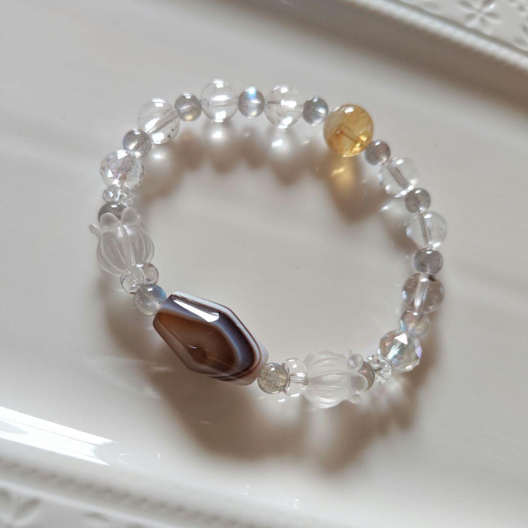 専用です♡瑪瑙、水晶、ラブラドライト、シトリンラダー