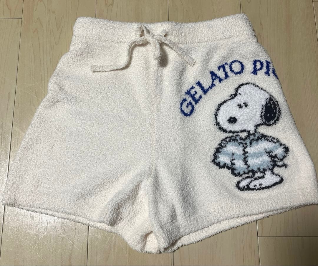 gelato pique スヌーピー　ジャガードプルオーバー＆ショートパンツ