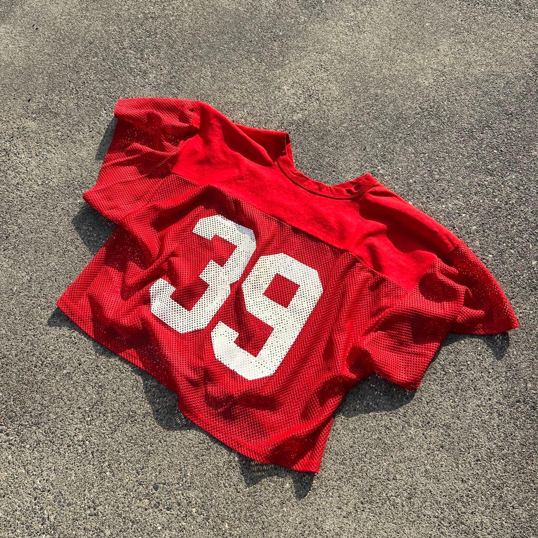ありがとう USA製 RUSSELL フットボールシャツ NFL