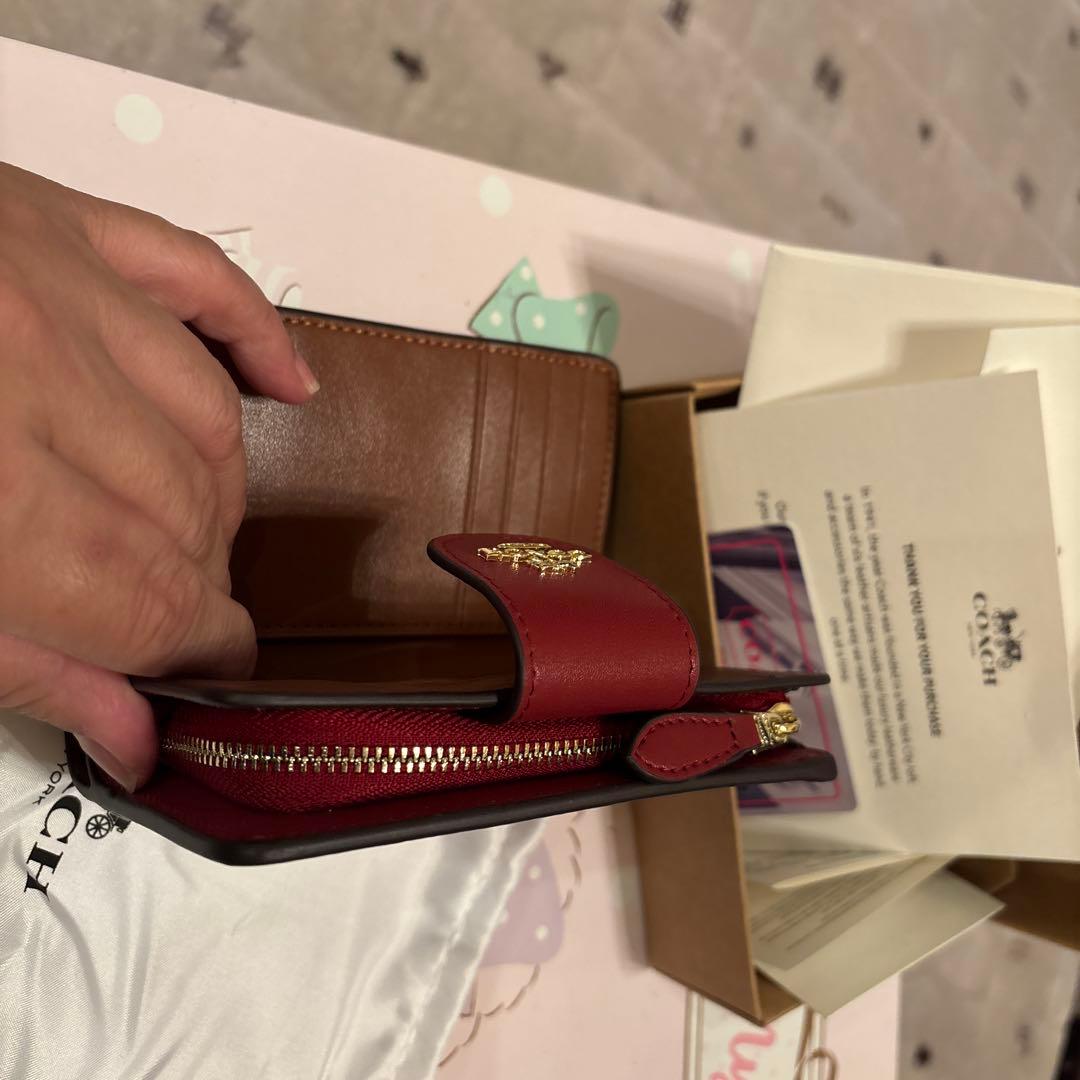 キ*ル様 未使用　COACH 花柄 二つ折り財布