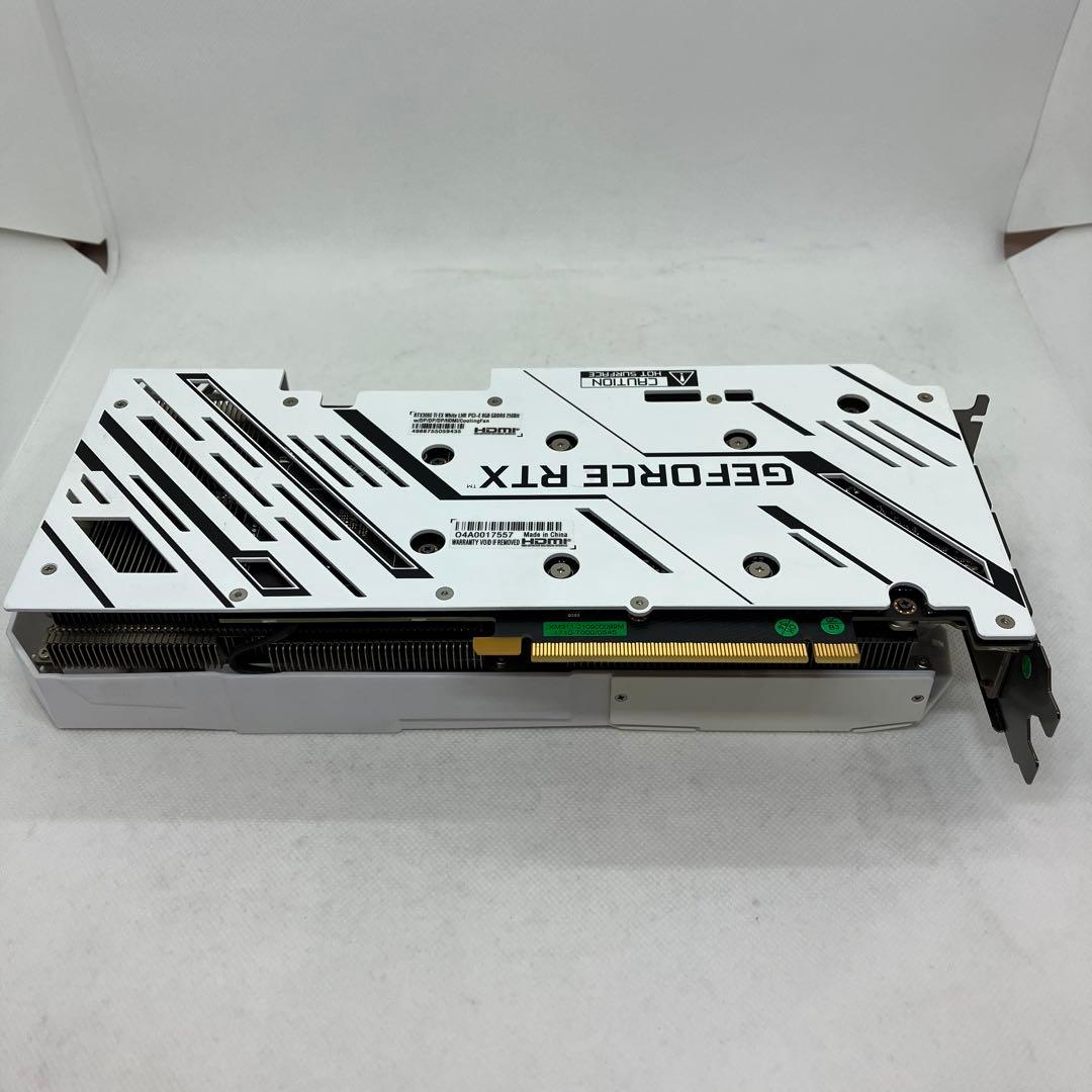 グラフィックボード・グラボ・ビデオカード GALAKURO GK-RTX3060Ti-E8GB/WHITE/LHR 167
