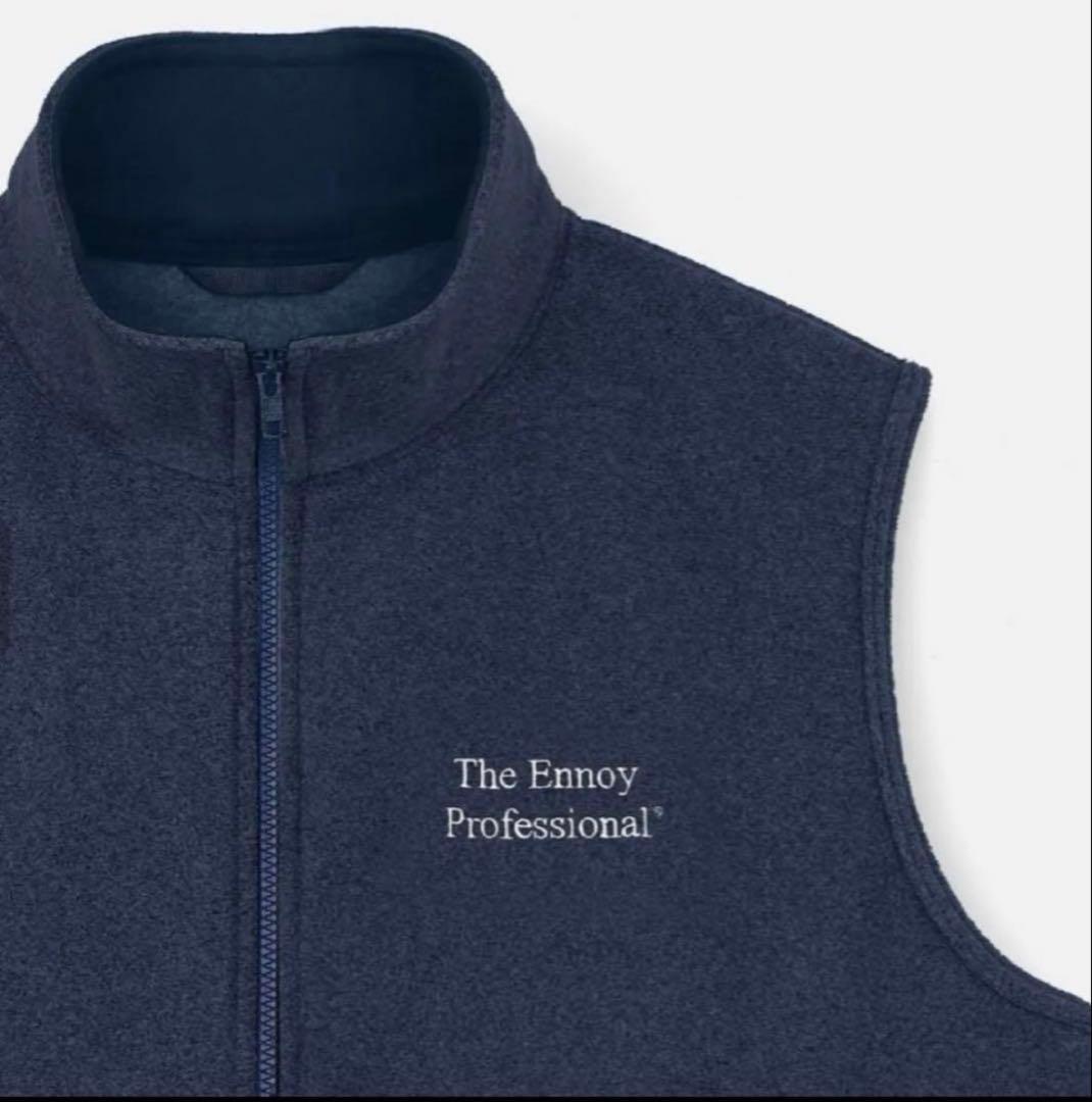 トップス ENNOY PROFESSIONAL FLEECE VEST (NAVY) L