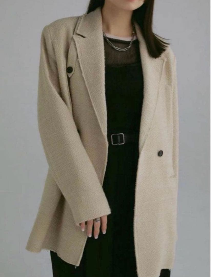 ジャケット・アウター louren / slab tweed classic jacket