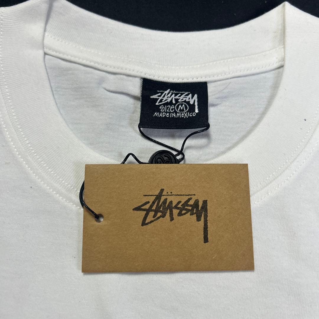 STUSSY ガールプリント Tシャツ 白 ピンナップ グラフィック