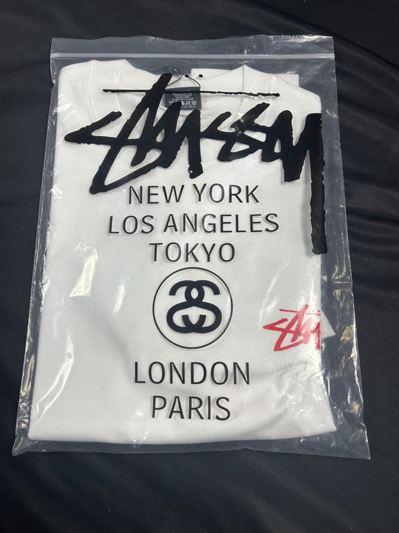 STUSSY ガールプリント Tシャツ 白 ピンナップ グラフィック