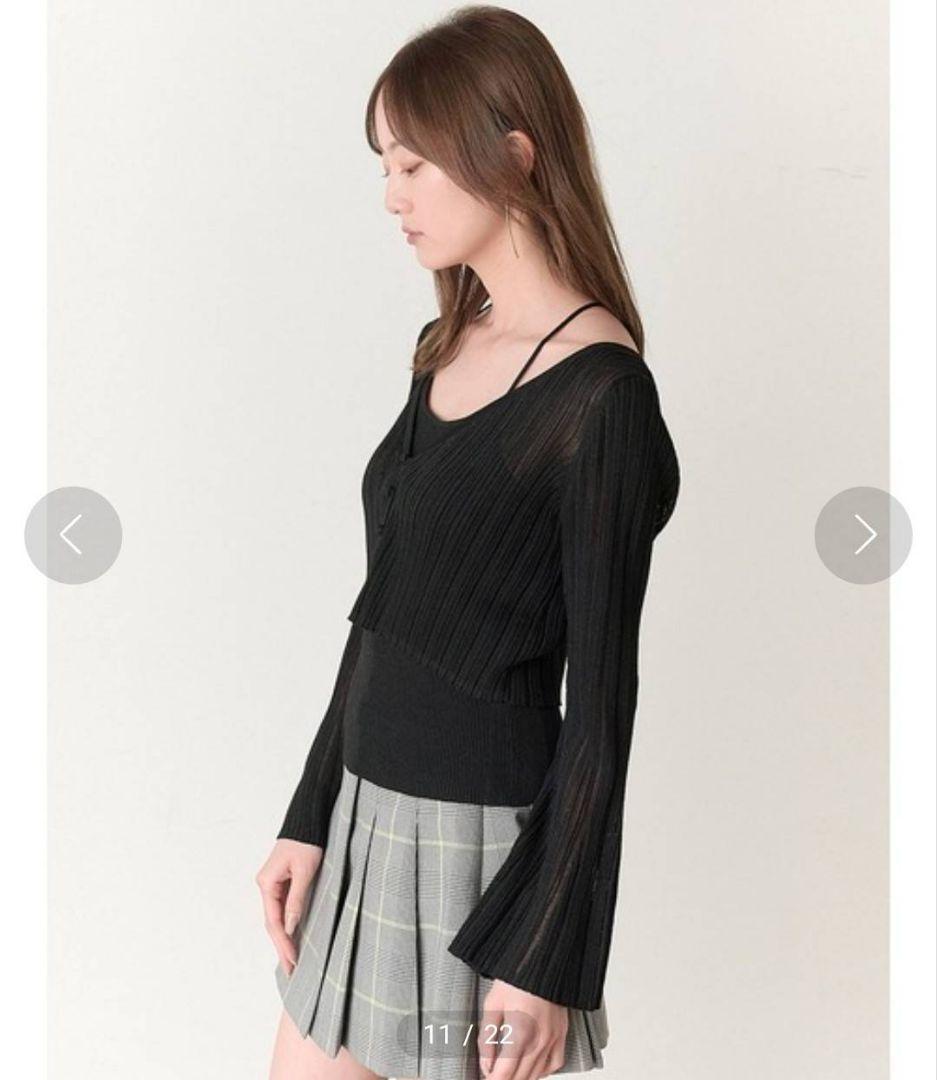 【美品】シアーカーデ＆カップインキャミSET SNIDEL