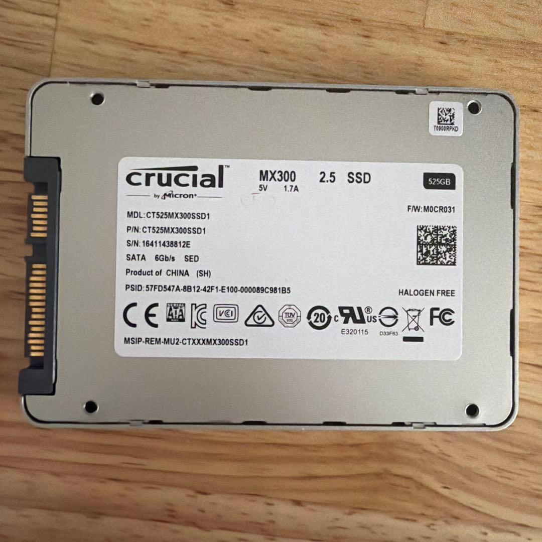 crucial MX300 2.5インチSATA SSD 500GB