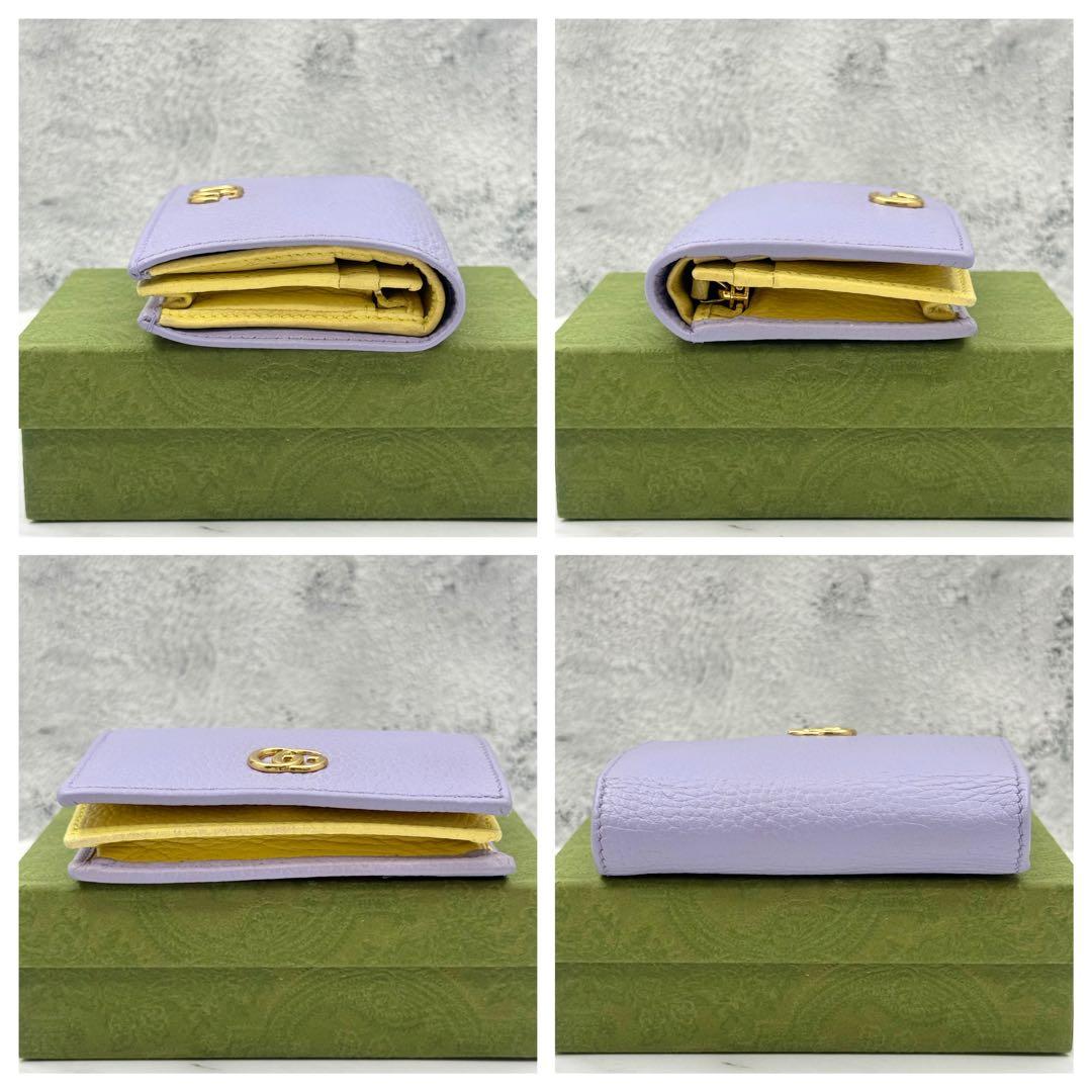 ◆◆ momoさん専用◆◆【美品】GUCCI グッチ マーモント 二つ折り財布