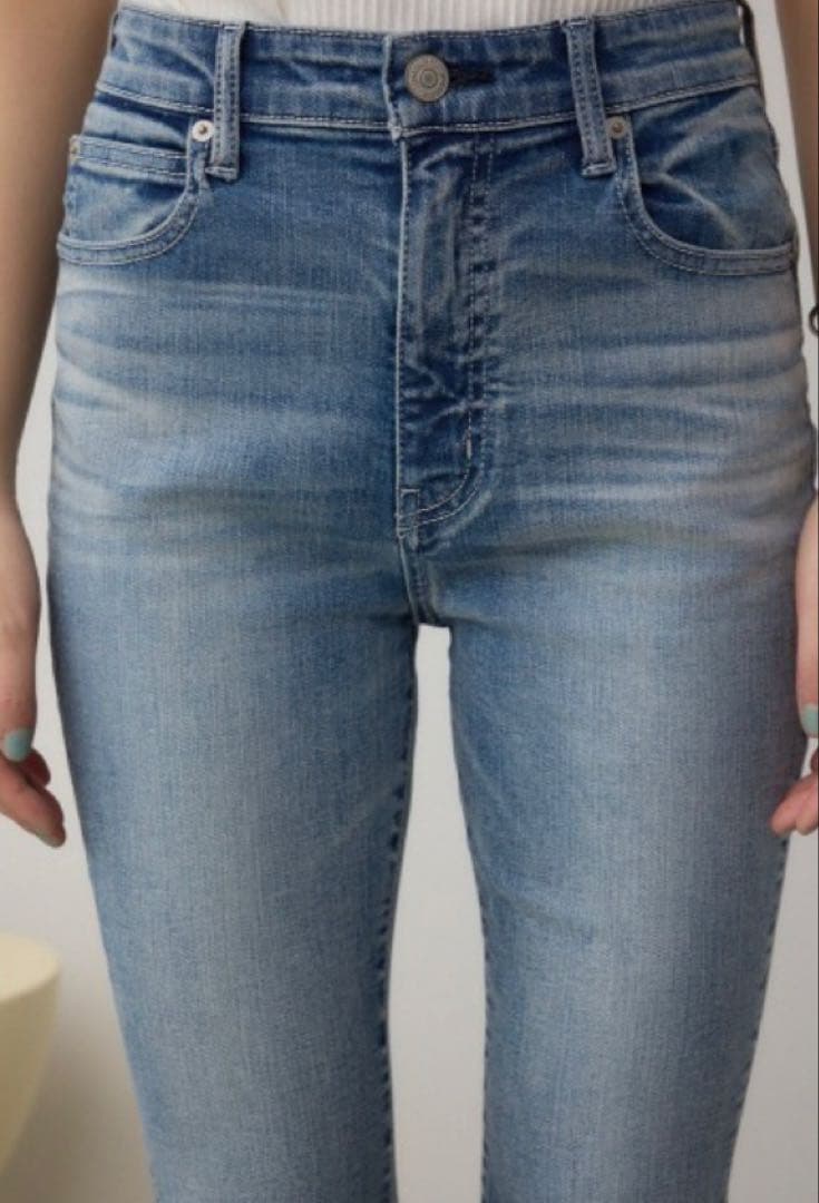 新品 AZUL by mousy ライトブルー ブーツカットデニム S